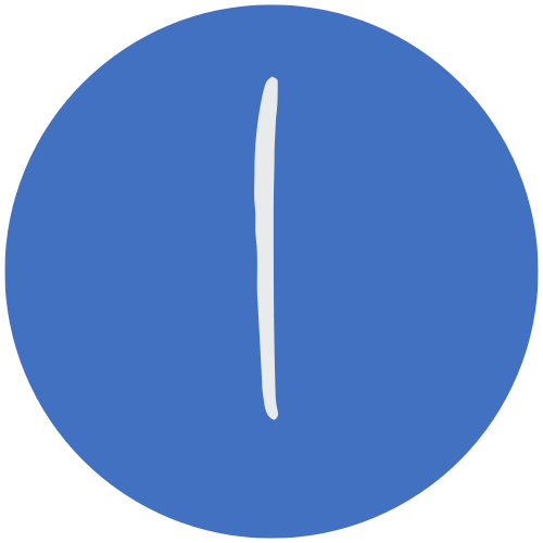 Icon with the number one