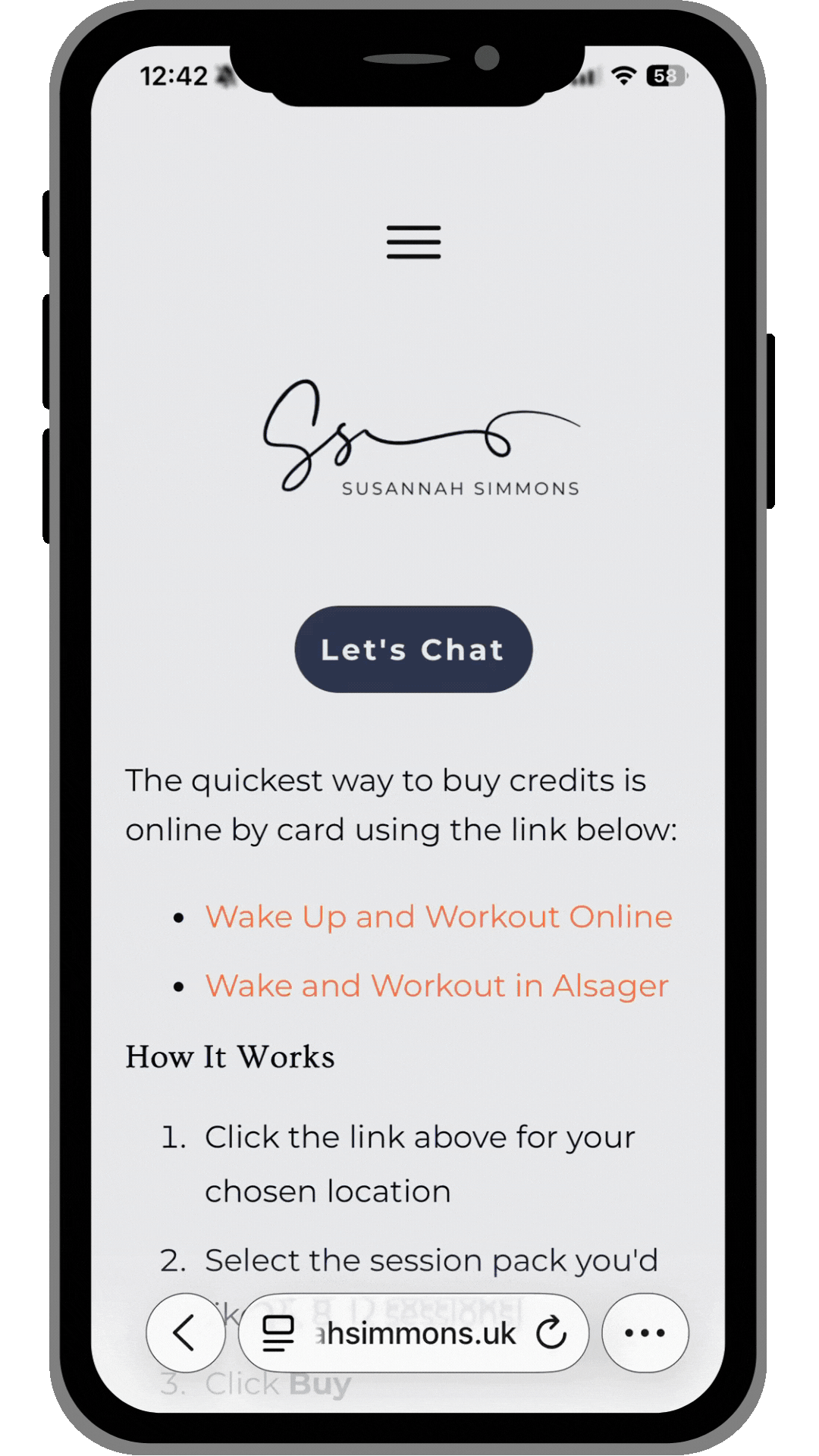 A short video of how to buy session credits for Wake Up and Workout Online and in Alsager